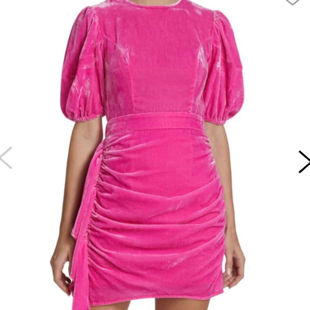 RHODE Pia Velvet Minidress